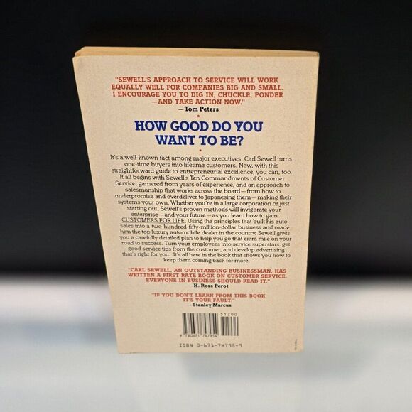 Customers For Life By Carl Sewell 1991 Paperback - Picture 2 of 5